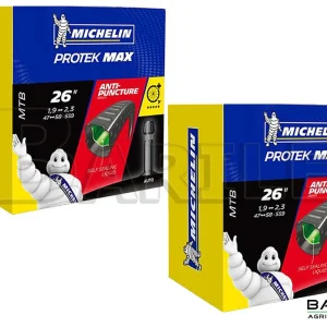 2 Camera D'aria Antiforatura Bici MTB 26 " x 1.9 - 2.3 V / A MICHELIN PROTEK MAX