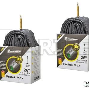 2 Camera D'aria Antiforatura Bici MTB 26 " x 1.9 - 2.3 V / P MICHELIN PROTEK MAX