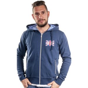 Fishing Passion Felpa Sportiva color blu mod. Lusso con Ricamo