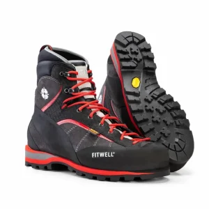 Fitwell Scarpone BIG WALL ROCK Antracite Rosso