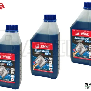 N°3 Tanica Olio EFCO EUROSINT2 EVO Miscela Motore 2 Tempi 100% Sintetico 1 LITRO